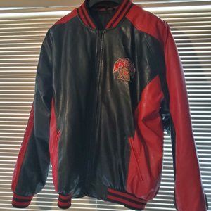 Leather U of Maryland Terrapins Varsity Jacket XXL